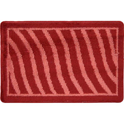 Коврик для ванной комнаты Dariana Волна 40х60 красный
