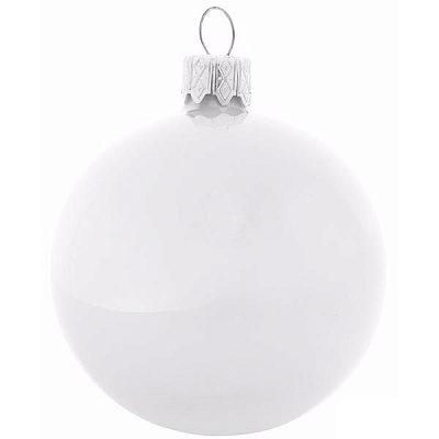 Шар стеклянный d60 белый