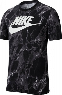 Футболка Nike M NK TEE FRAN SWOOSH AOP CD1282-010 M чорний