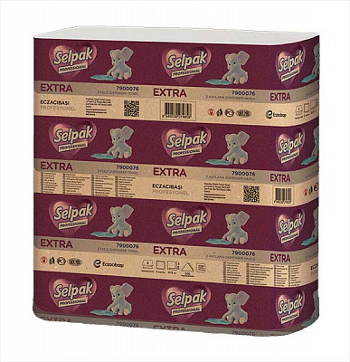 Бумажные полотенца Selpak Pro Extra двухслойная 200 шт.