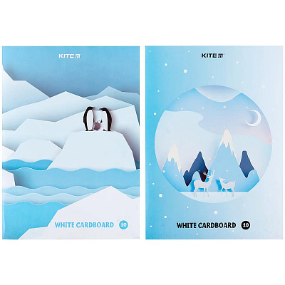 Набір білого картону А4 10 арк (K24-1254) KITE