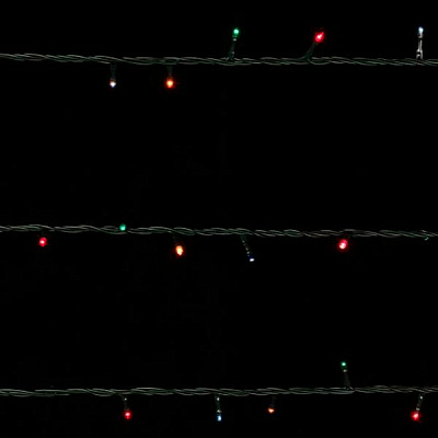 Гирлянда линейная 300 ламп 15 м разноцветная