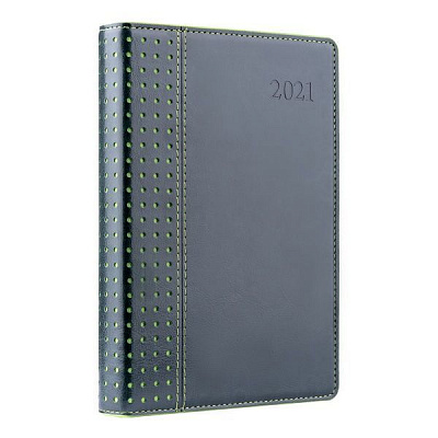 Ежедневник А5 Destiny 2021 зеленый Leo Planner