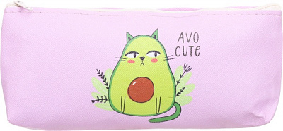 Пенал шкільний Авокадо-кіт Nota Bene рожевий