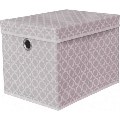 Короб для хранения с кришкой Тарлев 15305 Modern серый 300x300x400 мм