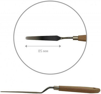 Мастихин 11907 прямоугольный 8,5 см код 1023 Rosa Start 