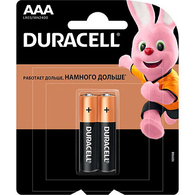 Батарейки Duracell MN2400 AAA (LR03, 286) 2 шт. (81550794)