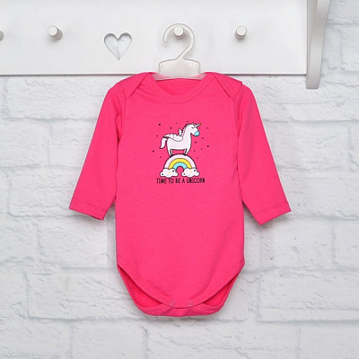 Боди для девочки Blanka Единорожка р.74 розовый 12834 