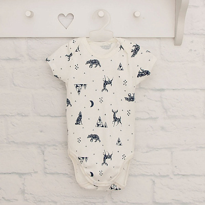 Боди детское унисекс Blanka Оригами р.80 бежевый 110263 