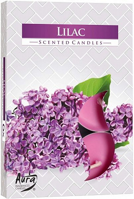 Набор свечей с запахом Сирень 6 шт. P15-38 Bispol