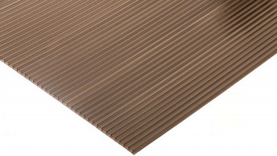 Поликарбонатный лист 4мм 2000х1050мм бронзовый