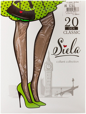 Колготки SIELA CLASSIC 20 den glase р. 5 світло-коричневий