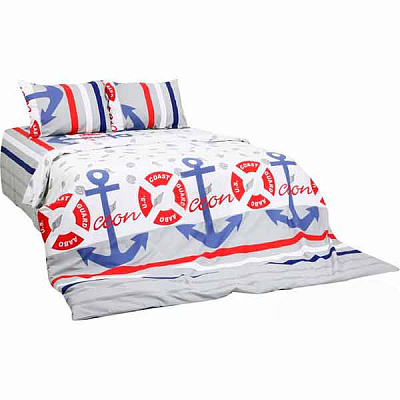 Комплект постільної білизни Морський 2,0 різнокольоровий UP! (Underprice)