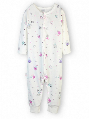 Человечек для девочки ТМ Софія Кошечки р.80 белый с рисунком 420180 