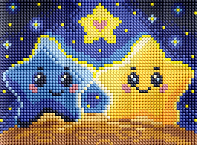 Алмазна мозаїка Закохані зірки ©Mariia Davydova Ideyka