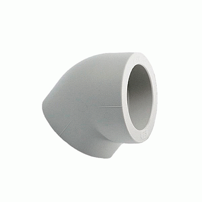 Колено соединительное Wavin Ekoplastik 45° 40 мм