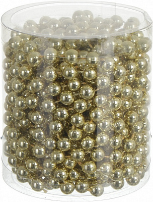 Бусы для елки 8 мм 8 м в ассортименте