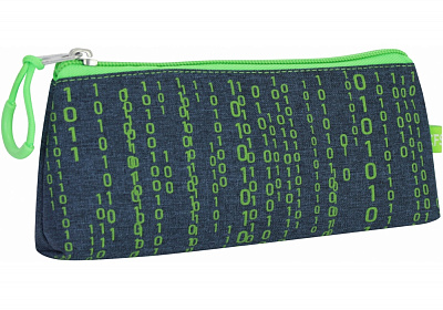 Пенал школьный на 1 отделение CF85528-03 Cool For School зеленый с синим