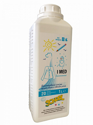 Жидкое средство для машинной и ручной стирки Alenka IMED концентрат для белого белья 1 л 