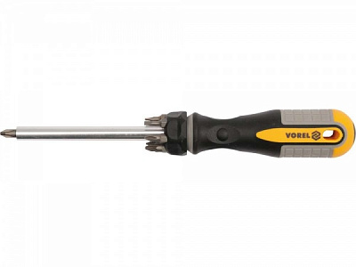 Викрутка Vorel телескопічна 8 насадок Cr-V 64650