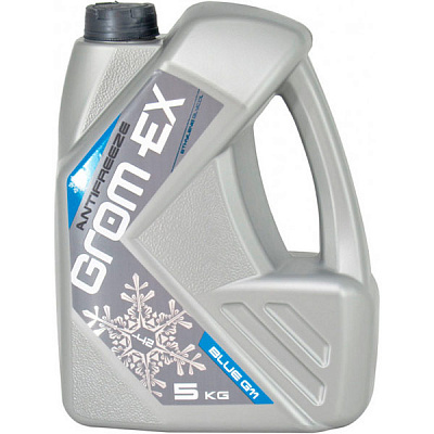 Антифриз Grom-Ex BASF GLYSANTIN -42°С 5л синій