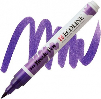 Маркер акварельний Ecoline Talens Brushpen 548 11505480 синьо-фіолетовий