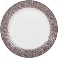 Тарелка подставная Nature 26 см коричневая KRJYP065 Fiora