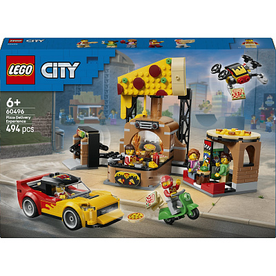 Конструктор LEGO City Доставка піци з різними транспортними засобами 60496