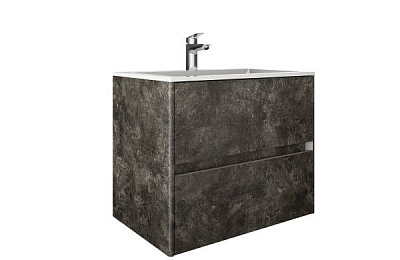 Тумба подвесная Грейд Preference N2 80 МДФ сланец темный под ум. Пандора 80