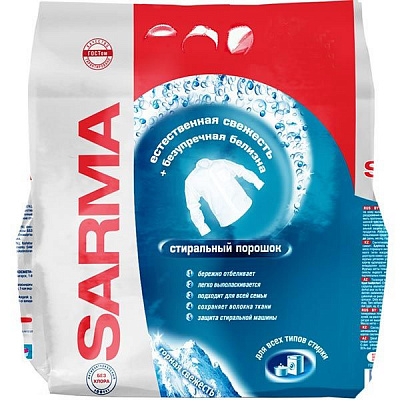 Стиральный порошок для машинной и ручной стирки SARMA Горная свежесть 6 кг