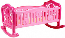 Кроватка ТехноК розовая для куклы 4524