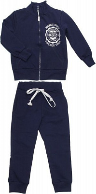Спортивный костюм Маленькие люди для девочки р.128 темно-синий 
