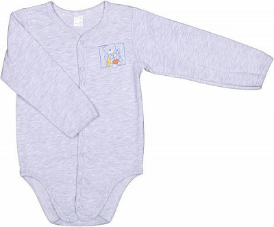 Боди детское для мальчика Татошка р.86 серый меланж м14251смл 