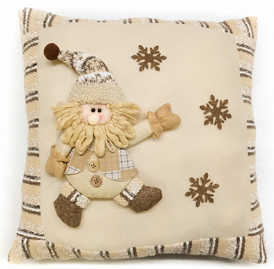 Декорація новорічна подушка Санта W22-23AB017A