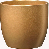 Вазон керамический Soendgen Basel Glamour круглый золотой (0069-0014-1057) 