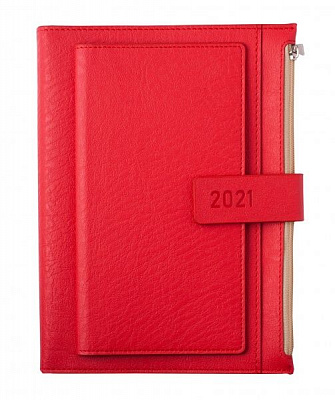 Дневник датированный 2021 ENIGMA, A5, красный Buromax BM.2113-05