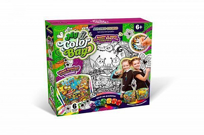 Сумка-раскраска Danko Toys My Color Bag мини № 4 укр. Совы пьют чай mCOВ-01-04U