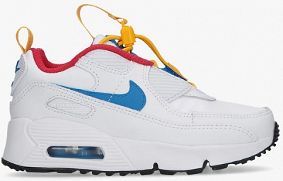 Кроссовки Nike AIR MAX 90 TOGGLE (PS) CV0064-105 р.31,5 US 13,5C 19,7 см белый