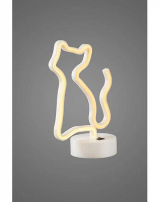 Настольная лампа Luna Neo Кошка 1x1,7 Вт без цоколя желтый