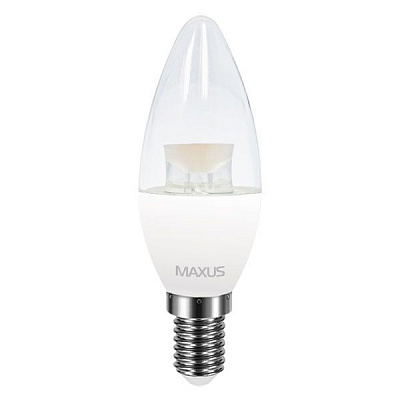 Лампа LED Maxus C37 CL-C Е14 4 Вт 3000К тепле світло