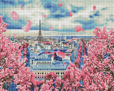 Алмазная мозаика Цветущие Елисейские поля 40x50 см DBS7700 Brushme 