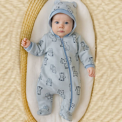 Комбінезон унісекс Blanka Африка р.68-74 блакитний 110870