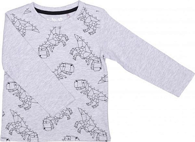 Футболка для мальчиков 5.10.15. 1H3911 р.92 серый меланж 