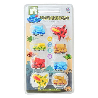 Ігровий набір транспорту 8 шт. на планшетці 278-34