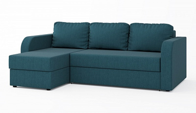 Диван угловой SOFYNO Балтика левый темно-синий 2300x1550x730 мм