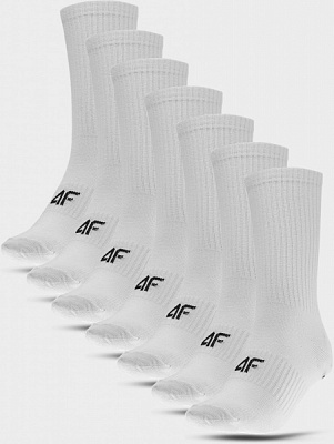 Носки 4F SOCKS CAS F143 (5PACK) 4FSS23USOCF143-10S р.35-38 белый