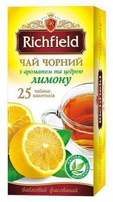 Чай чорний Richfield Лимон 20 шт. 2 г (2323)