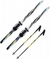 Лыжи беговые с креплениями TECNOPRO Team Glider 90 см + палки разноцветный 226108-900001