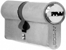 Циліндр Apecs EM-60-NI (CIS) 30x30 ключ-ключ 60 мм хром