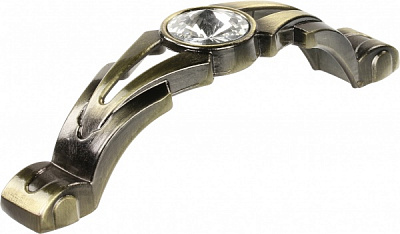 Мебельная ручка скоба Kerron 96 мм CRL23-96 BA античная бронза